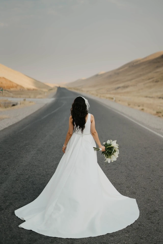 girl in white dress